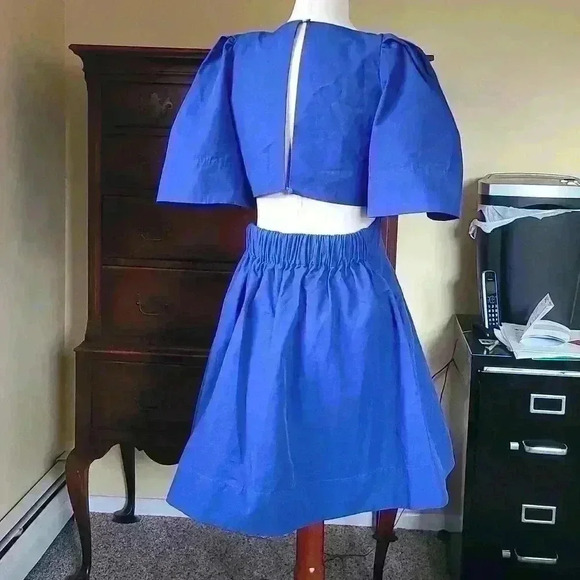 Banana Republic Cut out dress  Open-Back Mini Dress Blue size US 2 - Picture 13 of 17
